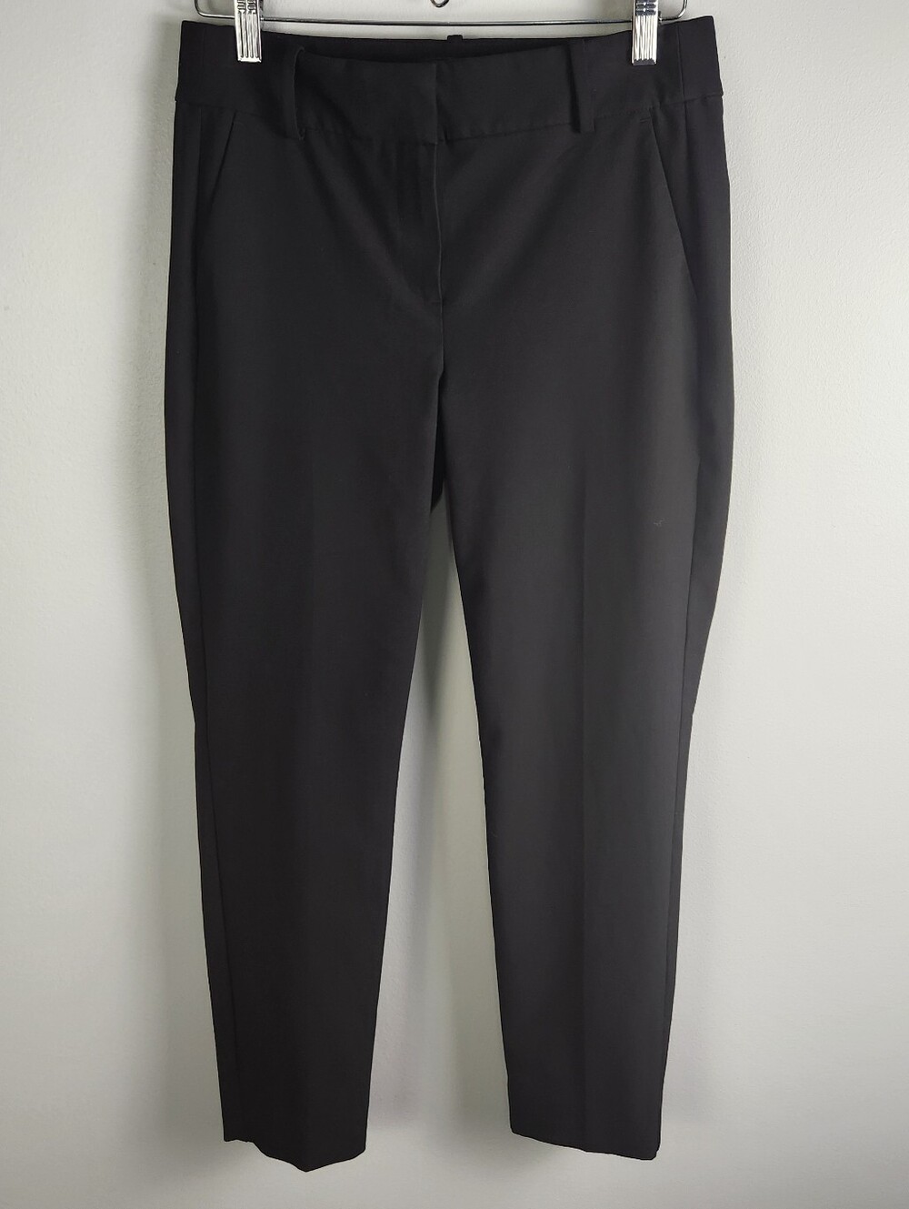 J. Crew Mercantile Black Slim Straight Mid Rise Cropped Ankle Pants Size 6 #726 - Picture 2 of 12